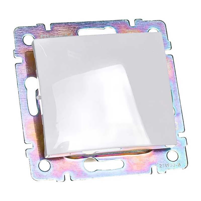 Переключатель с/у Valena 694262, 1 клавиша, б/инд, белый