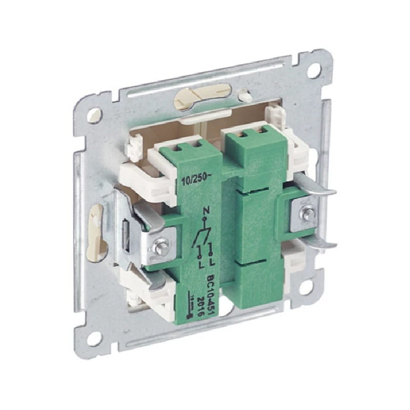 Выключатель с/у Master ВС10-451-01, 2 клавиши, б/инд, слоновая кость