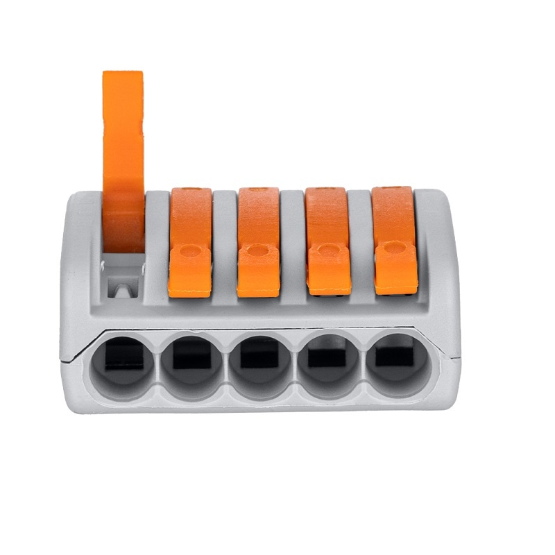 Клемма с рычажком 222-415 без пасты, 5 проводов 0,1-2,5 мм2 (5 шт.)