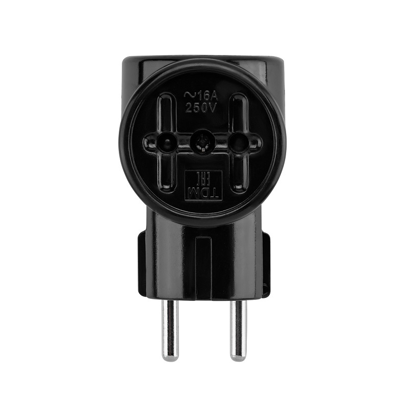 Разветвитель 3 гнезда Ретро, б/з, 16А, 230В, карболит, черный