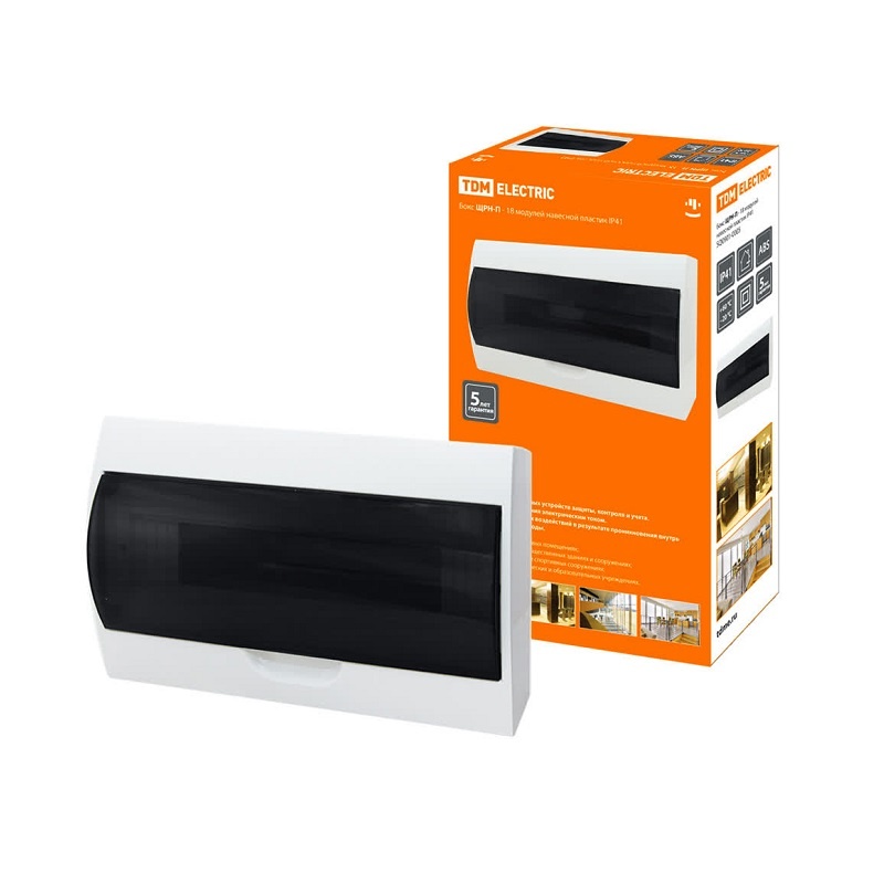 Щит распределительный встраиваемый ЩРВ-П-18, IP41, белый