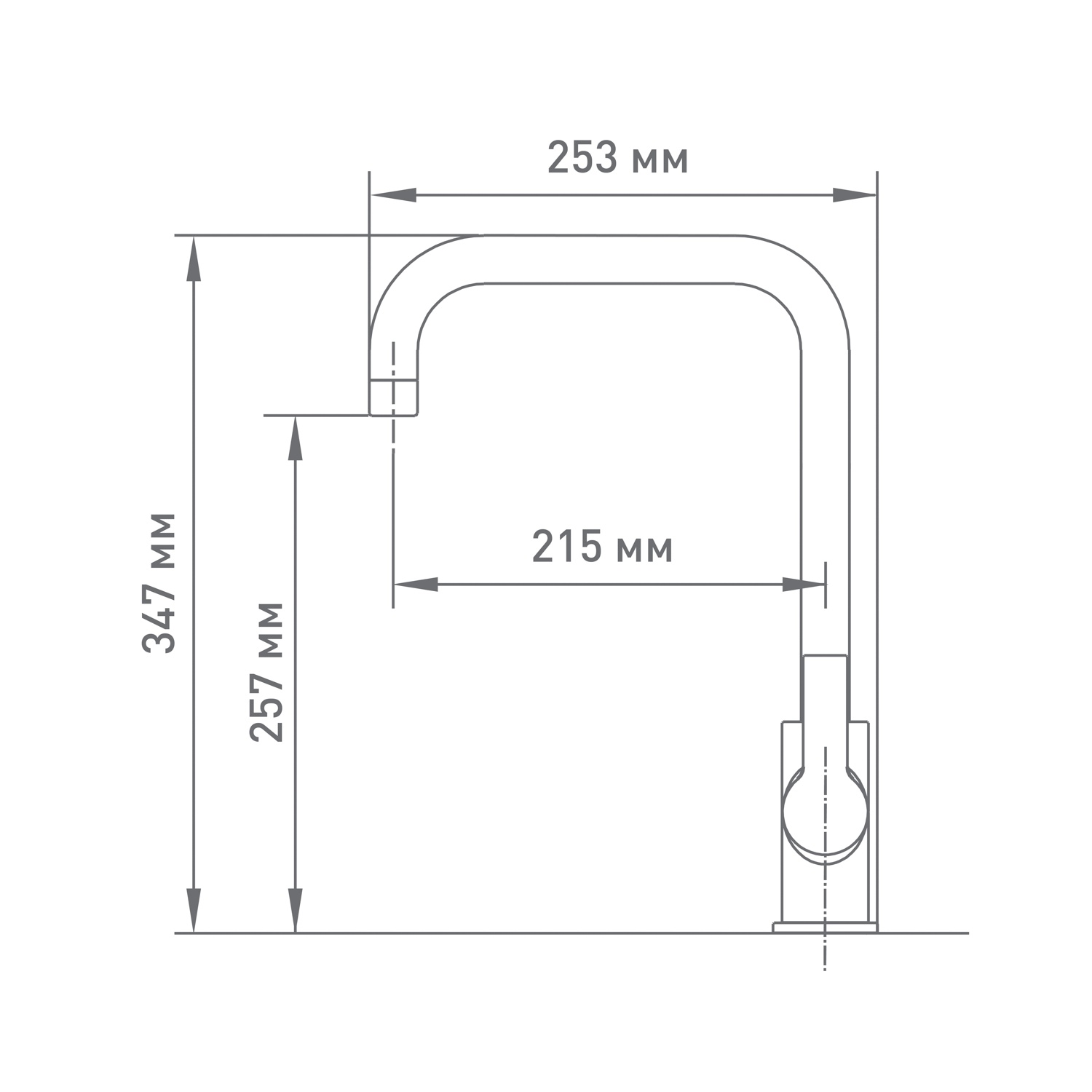 Смеситель для кухни Mix&Fix Sigma 3405