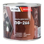 Эмаль для пола Pufas Decoself ПФ-266 красно-коричневая (1,9 кг)