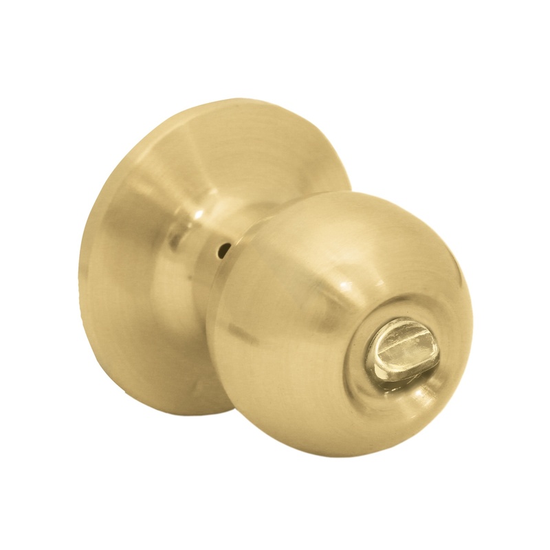 Защелка дверн. SCHLOSS 42023 KL-01 с ручк. шар фикс мат. золото (30)