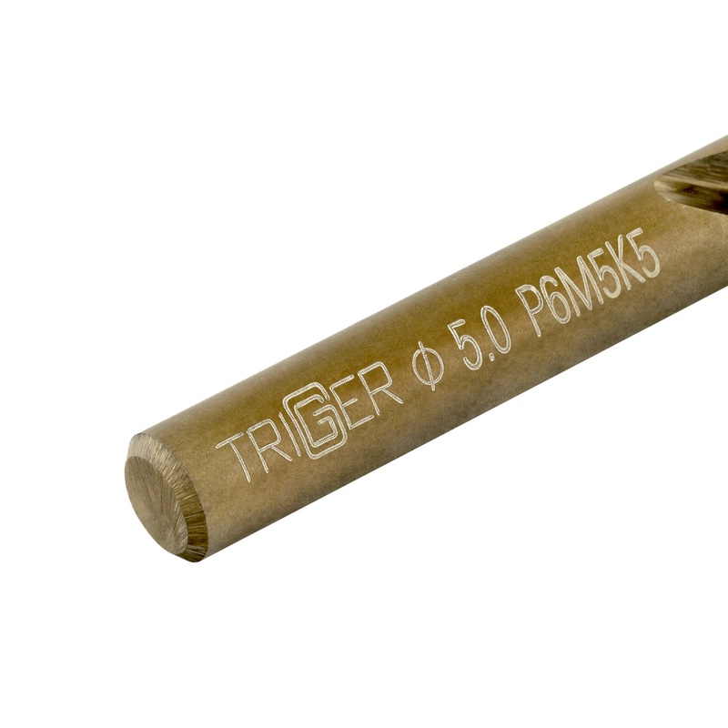 Сверло по металлу Trigger 74250 Кобальт 5,0 мм Р6М5К5 (уп. 2 шт.)