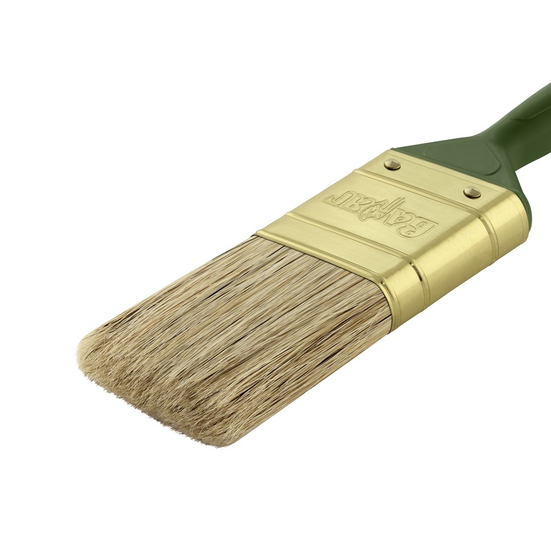 Кисть плоская ВАРЯГ 31231 светлая щетина 25 мм