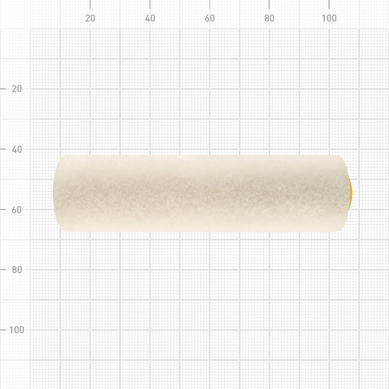 Мини-валик Biber 31572, велюр, ворс 4 мм, 100 мм (2 шт.)