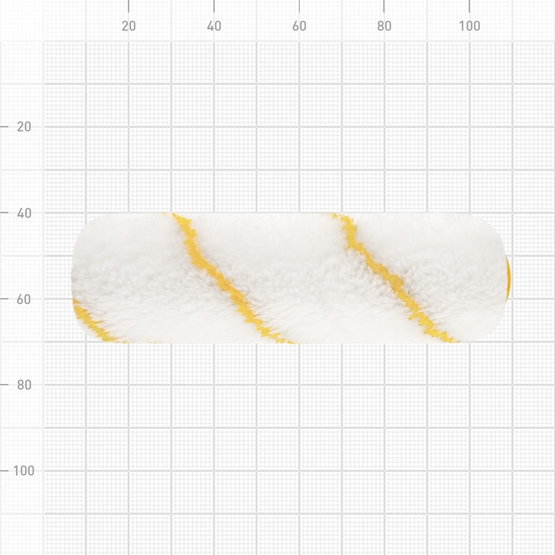 Мини-валик Biber 31591, полиамид, ворс 10 мм, 100 мм (2 шт.)