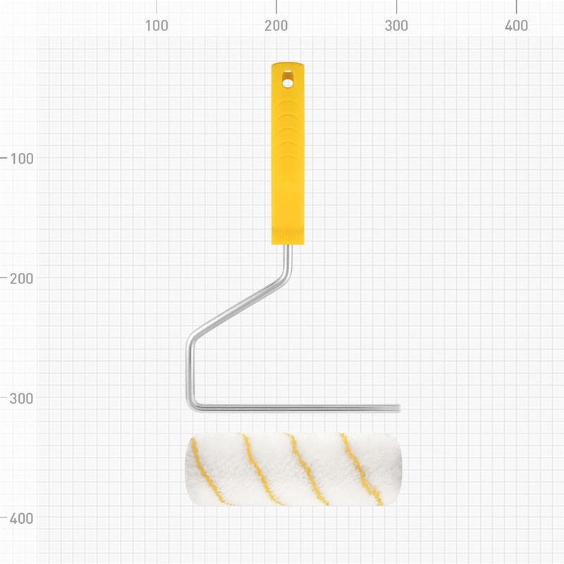 Валик Biber 32541, полиамид, с бюгелем, ворс 10 мм, 180 мм