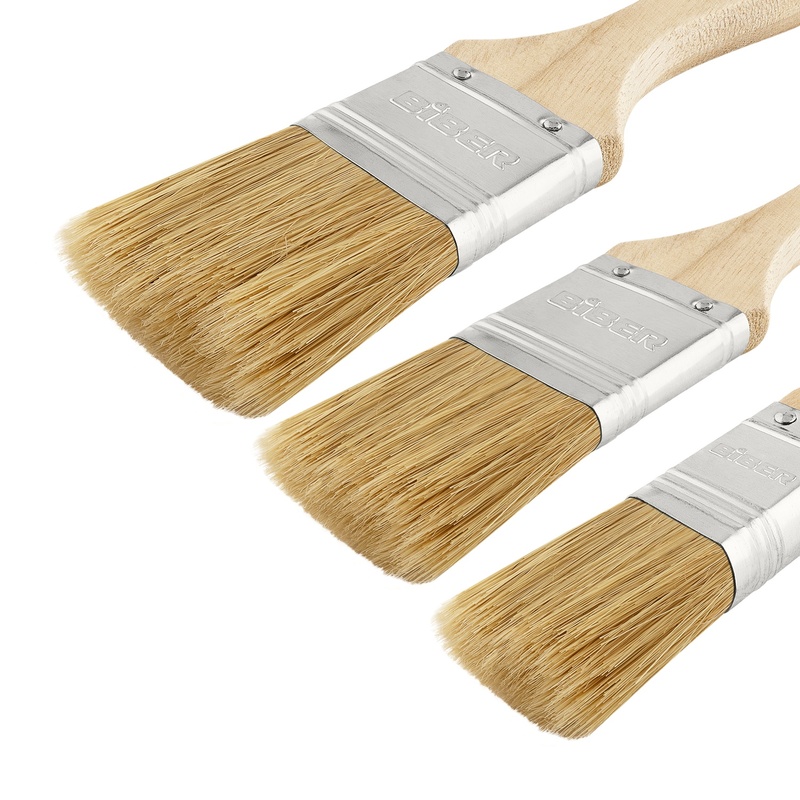 Набор кистей флейцевых Biber 31401 20/25/38 мм (3 шт.)