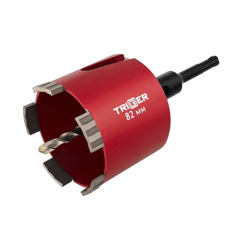 Коронка алмазная Trigger 78075 SDS+ 82 мм