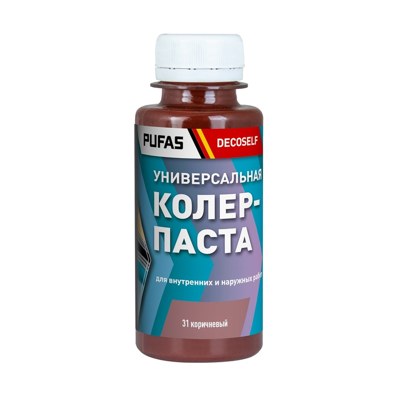 Паста колеровочная универсальная Pufas 31 коричневая (0,1 л)