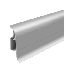 Плинтус Ideal Классик, с кабель-каналом, металлик серебристый, 55 мм (2,2 м)