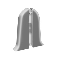 Заглушка левая и правая Ideal Классик, металлик серебристый, 55 мм (2 шт)