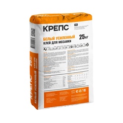 Клей для плитки Крепс Усиленный белый (25 кг)