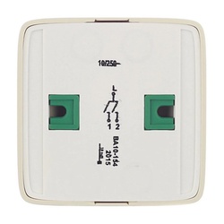 Выключатель о/у Alfa ВА10-154-01, 2 клавиши, с/инд, слоновая кость