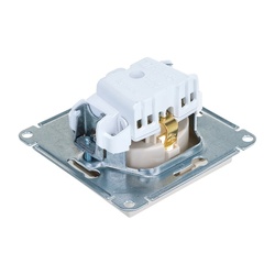 Розетка с/у Atlasdesign ATN000243, 1 гнездо, с/з, бежевая