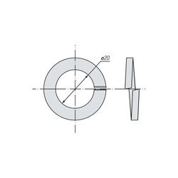 Шайба гроверная SWFS DIN127 М20 (25 кг)