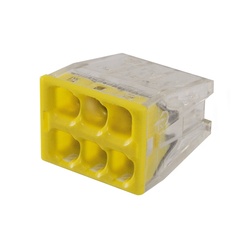 Клемма 2273-246 с пастой, 6 проводов 1,0-2,5 мм2 (90 шт.)