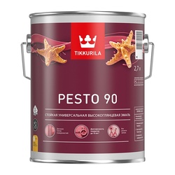 Эмаль алкидная универсальная Tikkurila/Tikkivala Euro Pesto 90 A (2,7 л)