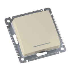 Выключатель с/у Master ВС10-412-01, 1 клавиша, с/инд, слоновая кость