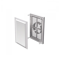 Решетка Vents 221х299 мм МВ170ВДс, фл. 100-150 мм, с москит. сеткой