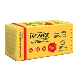 Утеплитель Isover Каркасный Дом, 1000х600х50 мм (8 шт.)