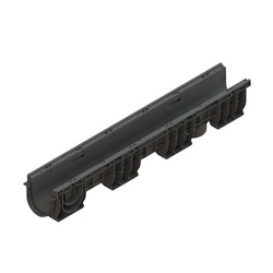 Лоток водоотводный Standartpark Basic DN100, 1000х160х155 мм, пластик 8000-М